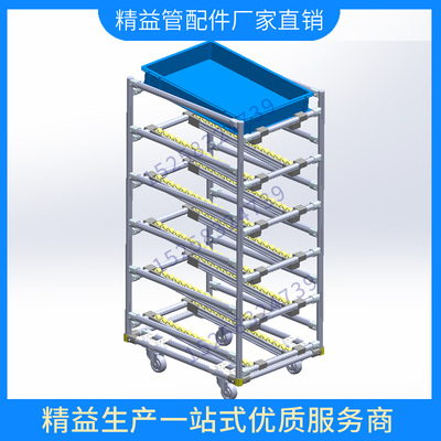 车间仓储货架简易操作台流水线边料流利条货架滑动架子流利条架子