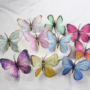 复古蝴蝶发夹套装 仙气古风发饰森系新娘晨袍造型写真发卡汉服头饰