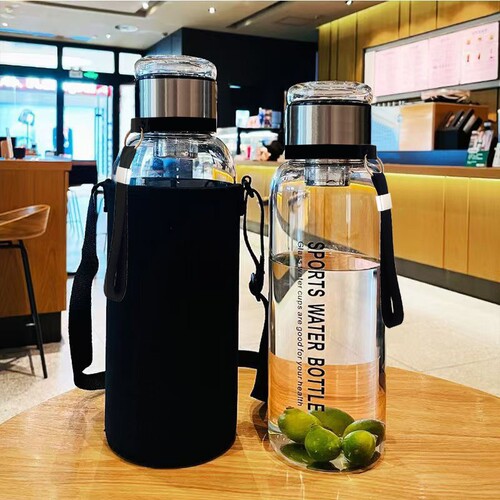 吨吨杯玻璃水杯大容量1000ml水壶墩杯茶杯男茶水分离泡茶杯办公室