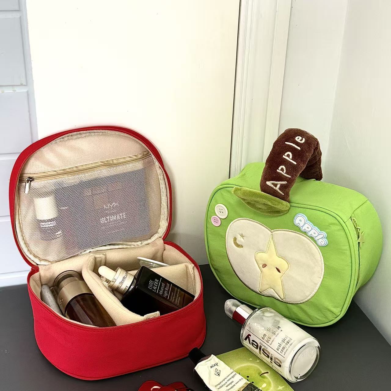 可爱大容量手提化妆包相机包