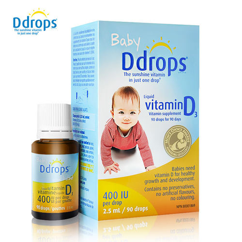 ddrops婴幼baby补钙维d90滴滴剂