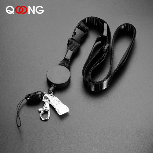 QOONG伸缩挂绳超长拉伸安全扣