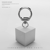 Q18羊眼钉金属钩扣链子钥匙锁匙扣金属挂环钥匙圈 DIY饰品配件