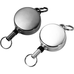 H56超小回弹 伸缩绳钥匙挂件环 防丢防盗钥匙链 钥匙扣 易拉扣