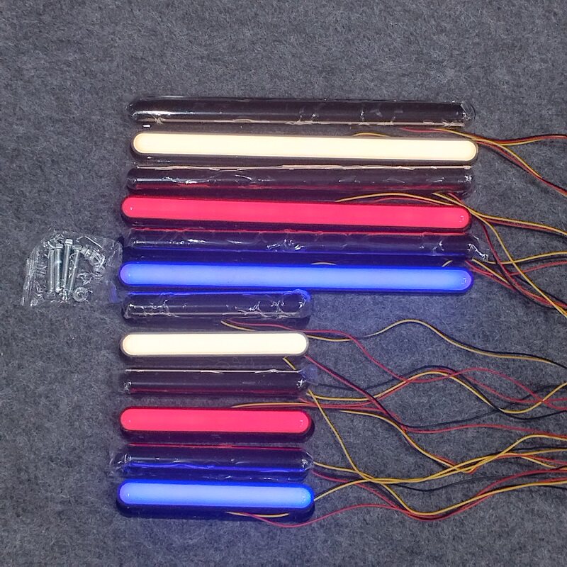 长条LED熏黑日行灯12V24V货车摩托行车灯后尾安全警示灯改装饰灯