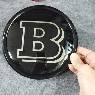 适用于奔 ABCES级GLKMLGLCGLE镜面车标 驰水晶平面巴博斯中网大标