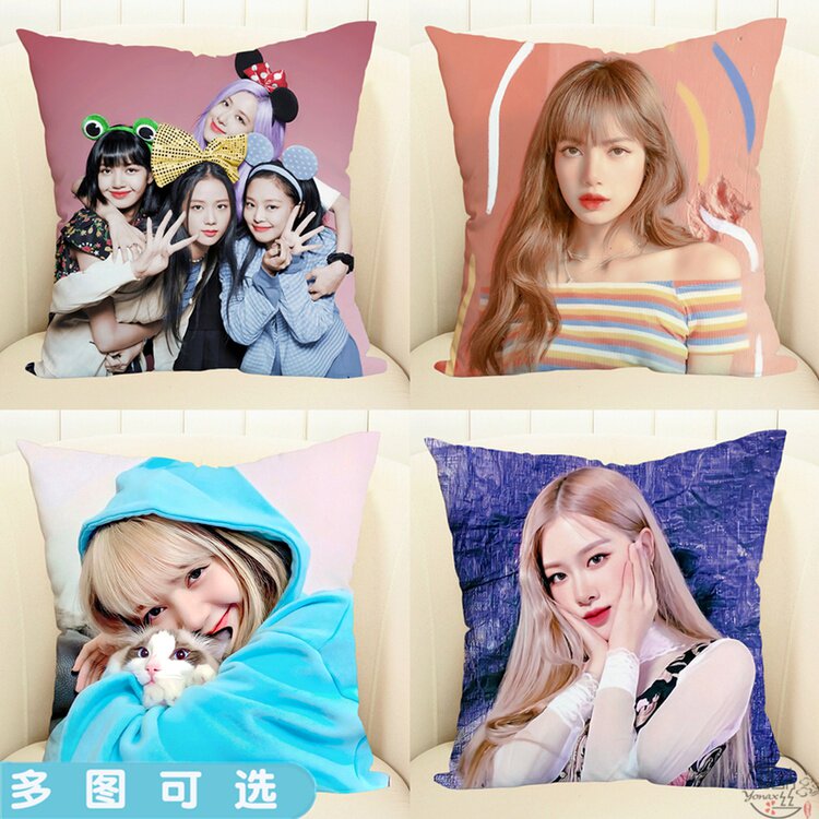 智妮芭比lisa抱枕头睡觉靠垫/人形玩偶公仔blackpink写真照片礼物