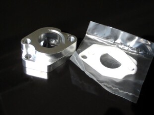 CNC铝合金化油器座升级化油器接口连铁佛龙隔热垫片小松QJ华盛用