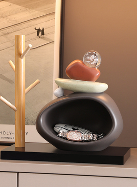 入户玄关时来运转钥匙收纳摆件客厅家居酒柜电视柜装饰品乔迁礼物