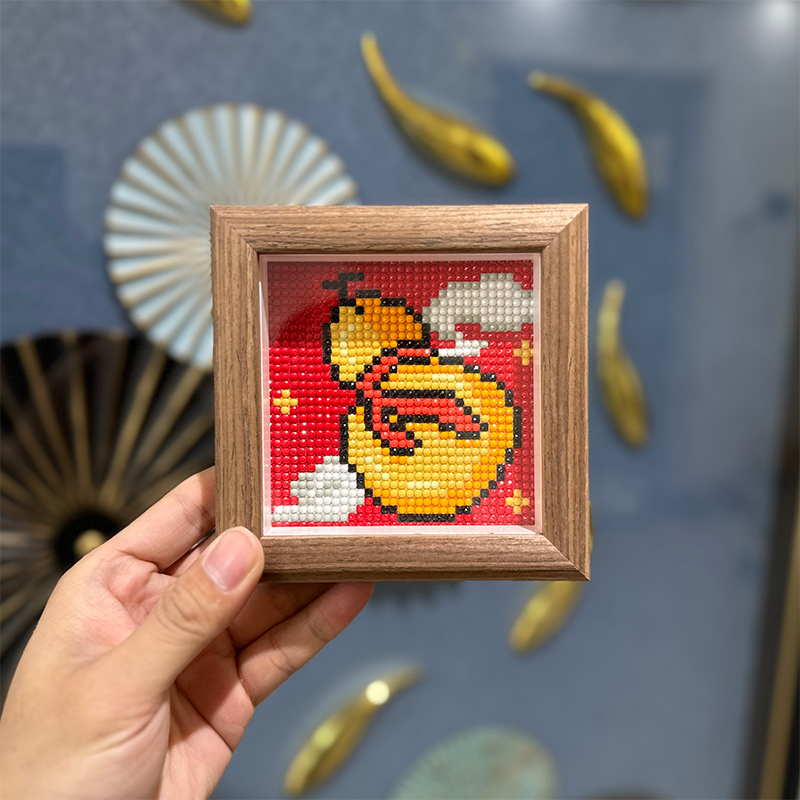 葫芦（福禄）钻石画包含真玻璃