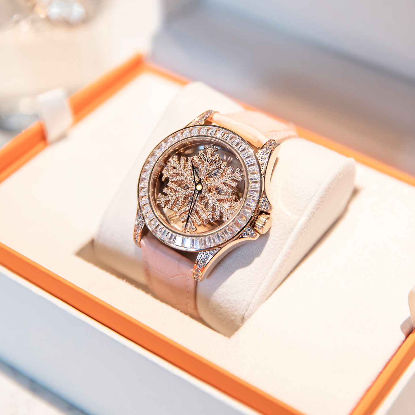 davena雪花女神时来运转手表女士