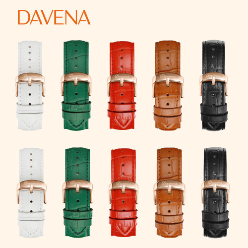 Davena蒂玮娜手表表带原装真皮带