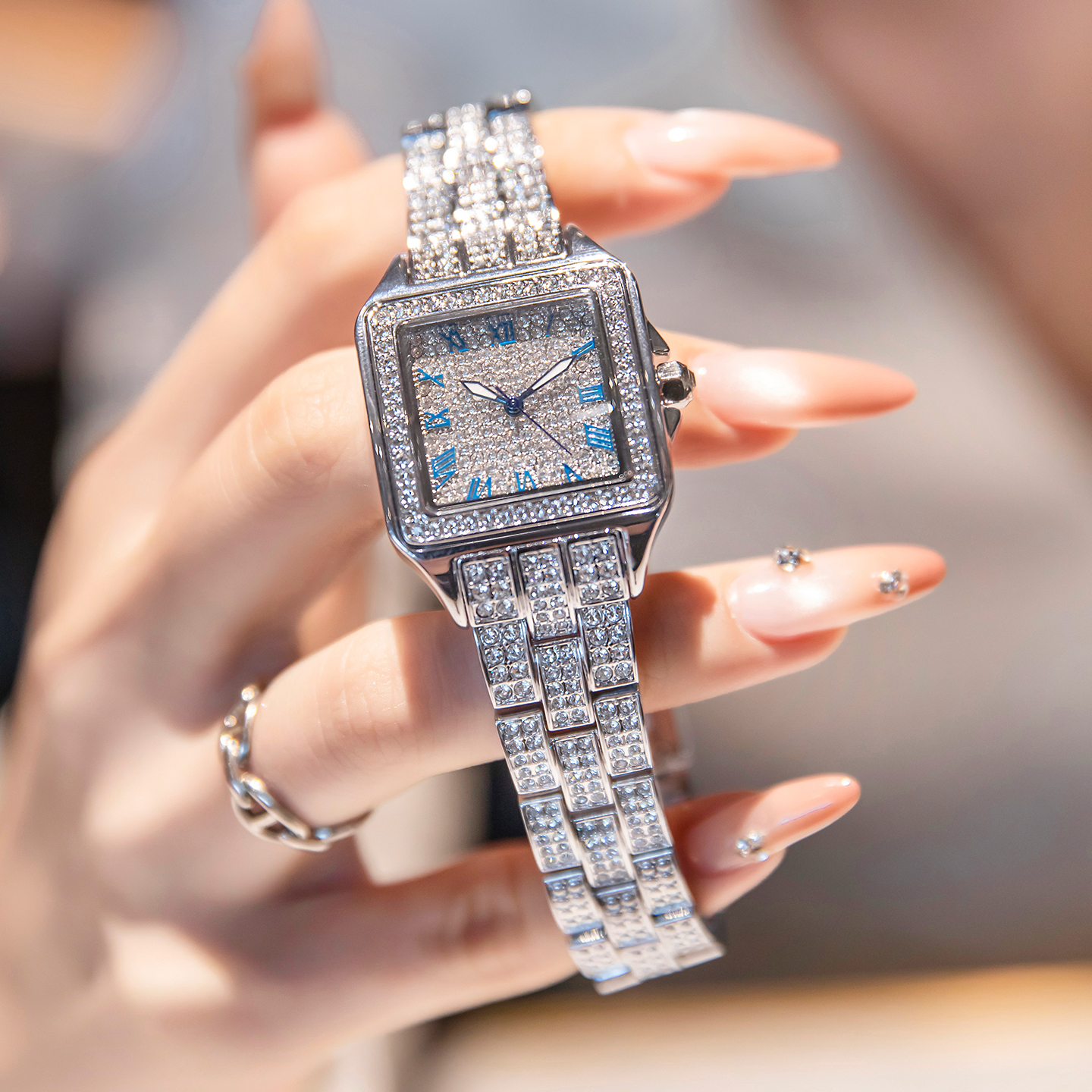 davena满天星满钻女士手表