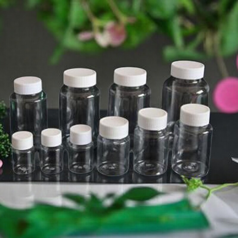 PET白色透明的15ml毫升加厚大口塑料小瓶子液体分装水剂100个包邮