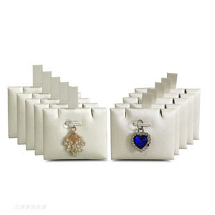 拉丝PU皮耳钉展示架吊坠陈列托项链摆设小片珠宝首饰收纳摆放片