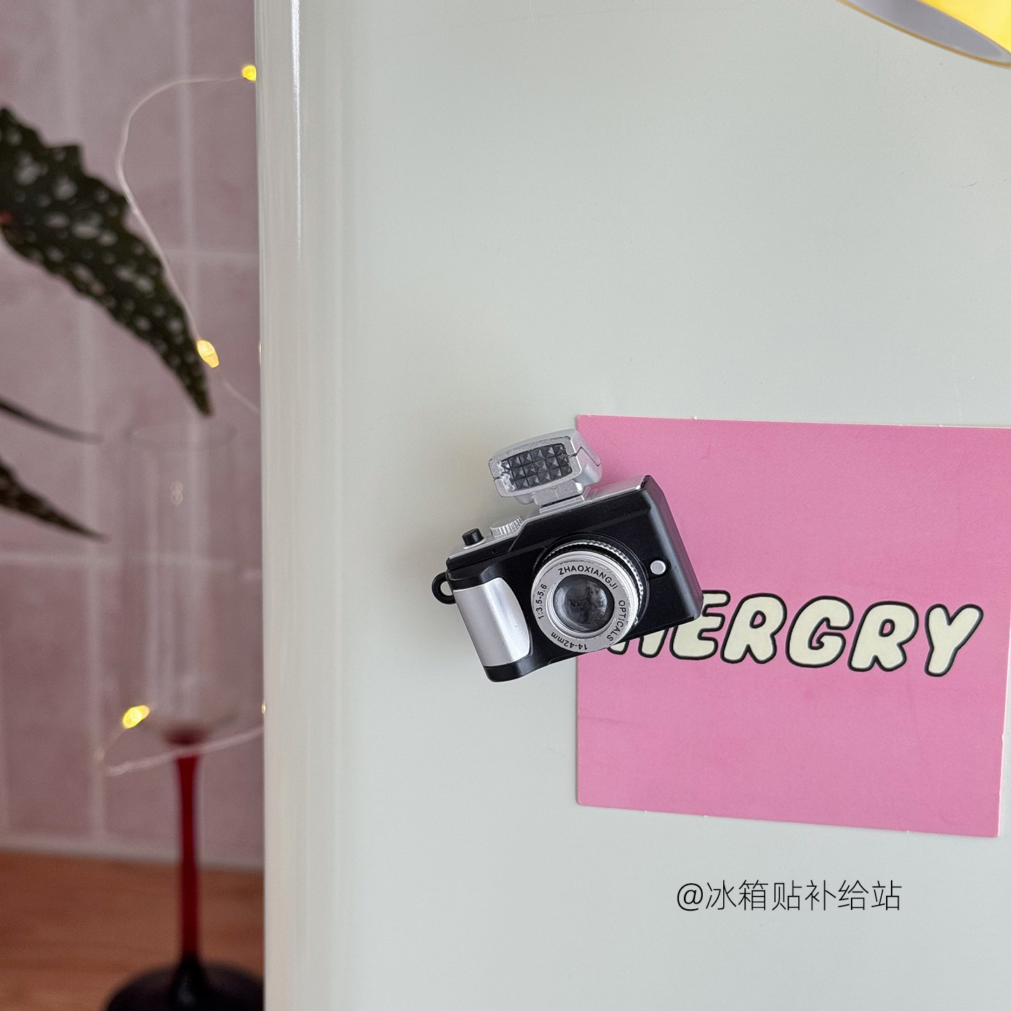 发声闪光复古照相机冰箱贴磁贴创意装饰洞洞板磁力贴磁铁磁吸固定
