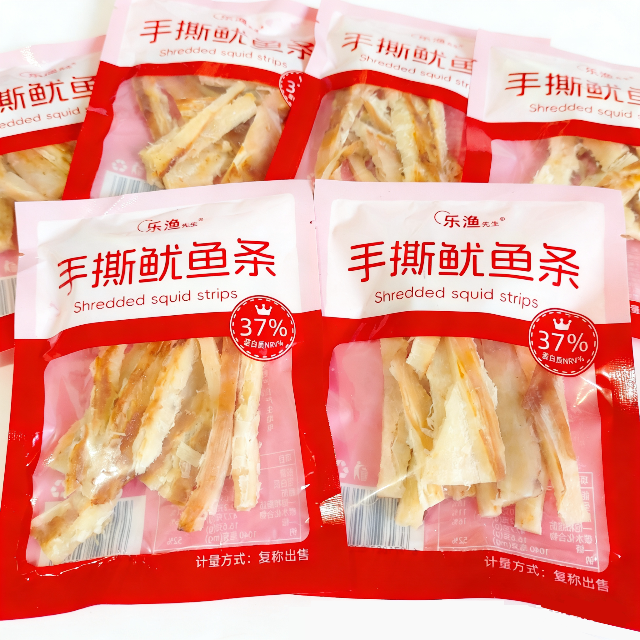 大连特产乐渔先生碳烤手撕鱿鱼条鱿鱼丝烤鱼片鳕鱼片海鲜零食小吃