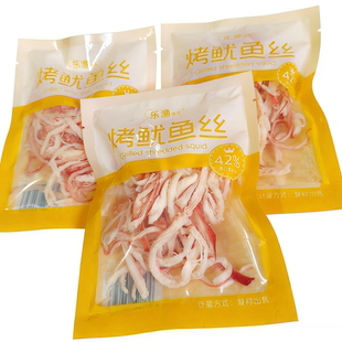 乐渔先生碳烤鱿鱼丝250g500g手撕鱿鱼条干大连特产海鲜零食小包装