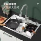 304不锈钢手工加厚3.0单槽水槽套餐厨房橱柜洗菜盆洗碗池拉丝家用