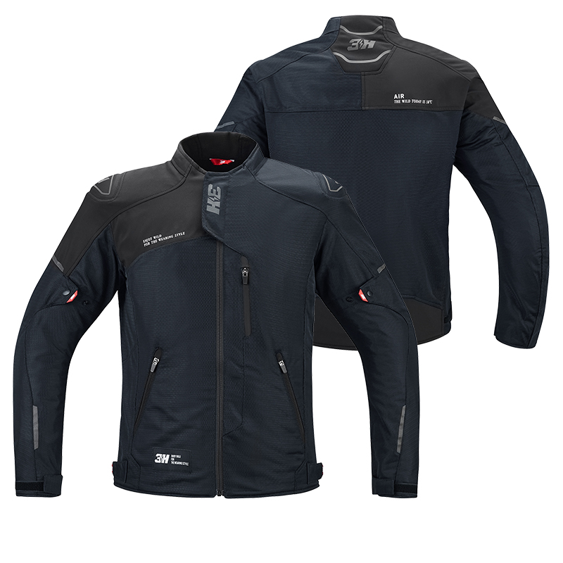 3h骑行服摩托车男夏季机车赛车服骑行装备透气防摔骑士服防护上衣