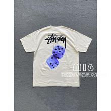 现货速发 Stussy 22SS Fuzzy Dice Tee毛绒 骰子 巡游印花短袖T恤