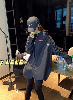 LEDAFOR3 经典可乐标 百灵达刺绣 Oversize 黑色 衬衫 男女同款