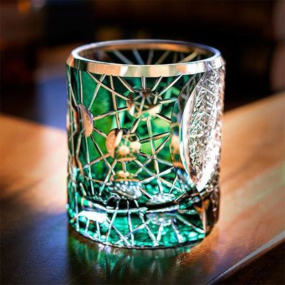 江户切子大师收藏手工威士忌酒杯