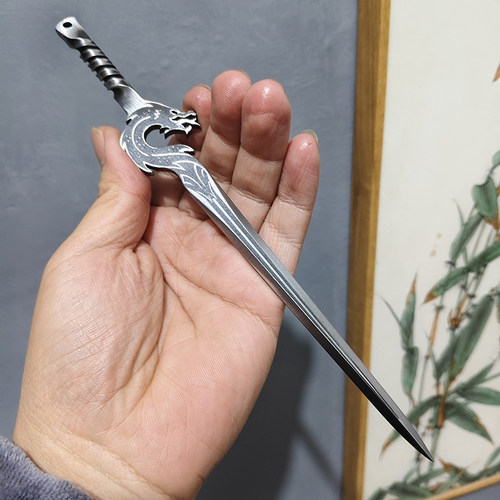 茶剑含光剑金属迷你小剑古风收藏摆件茶道配件未开刃仙剑奇侠传