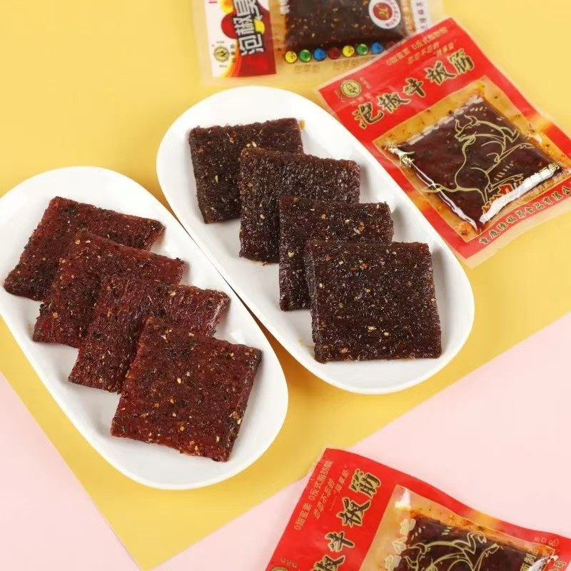 陆草垫牛板筋正宗加厚老牌子臭干子加厚型小包装散装称重老款辣条