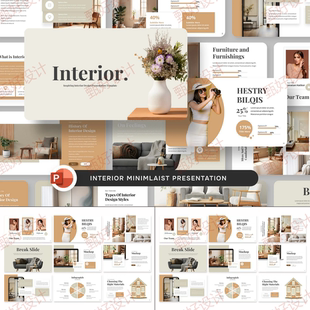 ppt模板室内艺术设计装饰房地产品牌营销产品推广业务投资1153