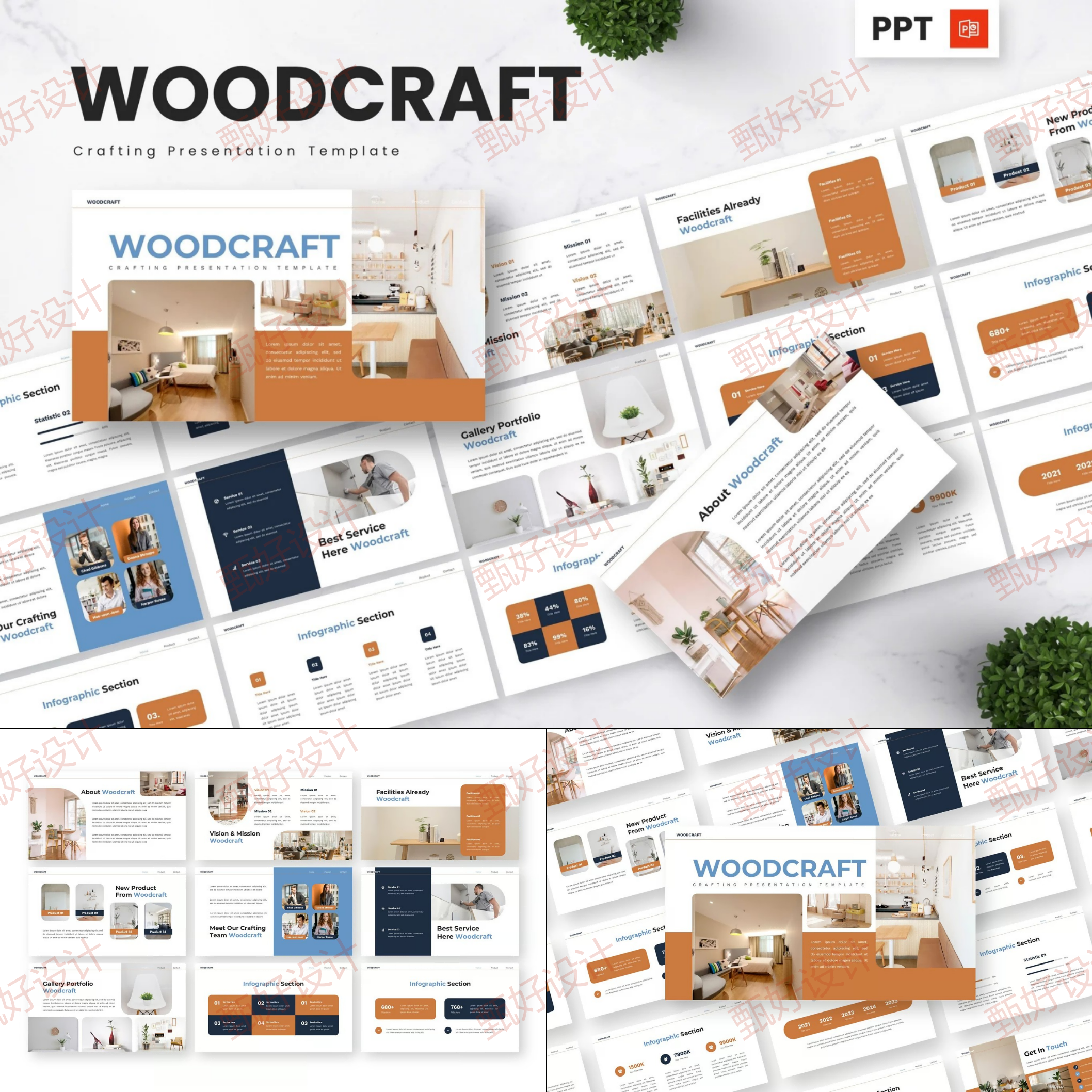 ppt模板室内设计家具木工装饰品牌营销推广投资公司业务简介1251