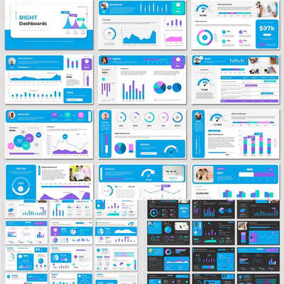 ppt模板饼图数据图表分析商业工作总结业务项目投资品牌营销61