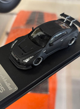 MC 1/64 日产 尼桑 LB GTR R35 宽体改装 黑色 合金巴士模型