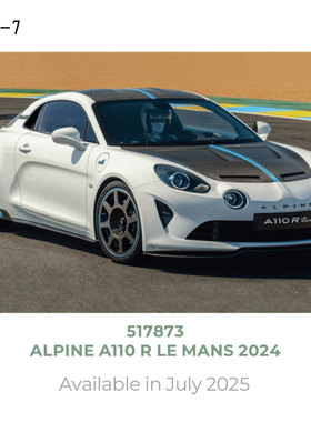 NOREV 1/43 Alpine A110 R Le Mans 2024 合金汽车模型