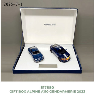 NOREV 1/43 Gift Box Alpine A110 Gendarmerie 2022合金汽车模型