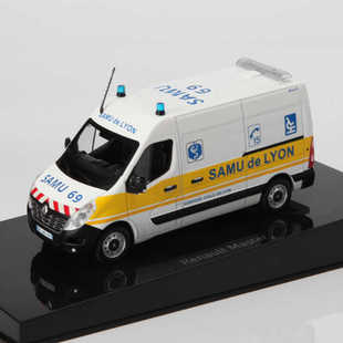 白色 2014SAMU 雷诺 NOREV MASTER RENAULT LYON合金模型