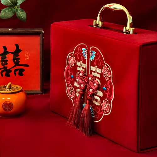 中国风彩礼礼金箱上门提亲