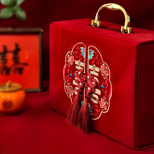 中国风彩礼礼金箱上门提亲
