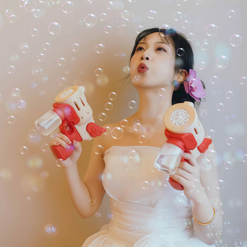 泡泡机晨袍拍照工道具礼盒