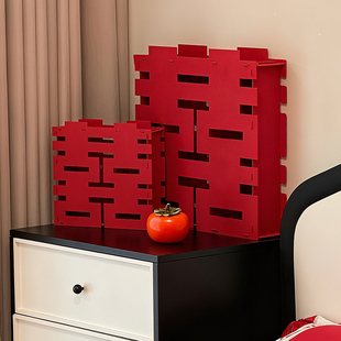 结婚卧室床头柜子装饰立体喜字摆件婚房布置套装客厅女方晨袍拍照