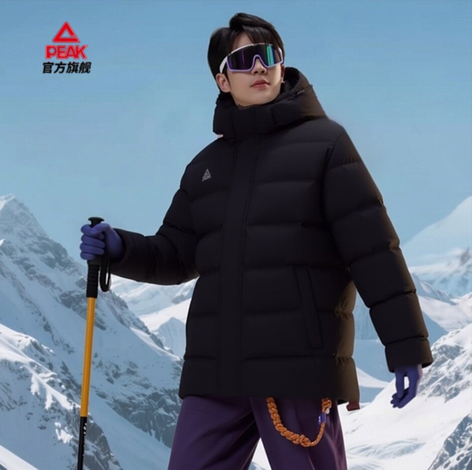 匹克羽绒服男女款2025冬季新款加厚保暖防寒短款户外休闲运动外套