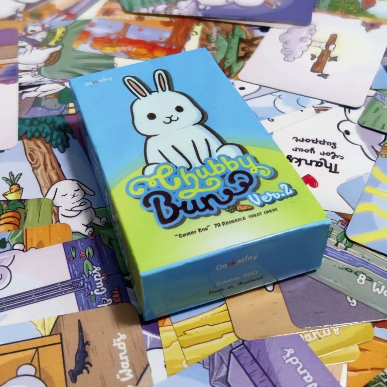 Chubby Bun Rabbit Tarot 泰国可爱胖乎乎兔子英文桌游卡塔罗牌