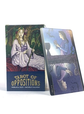 对立塔罗Tarot of Oppositions 相对标准尺寸英文卡牌 12*7塔罗牌