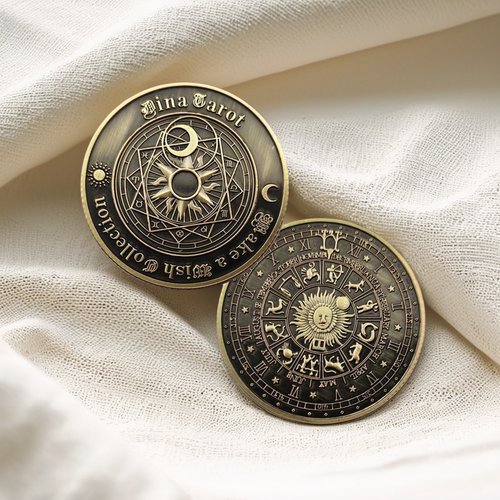 塔罗牌硬币四元素开牌道具牌灵