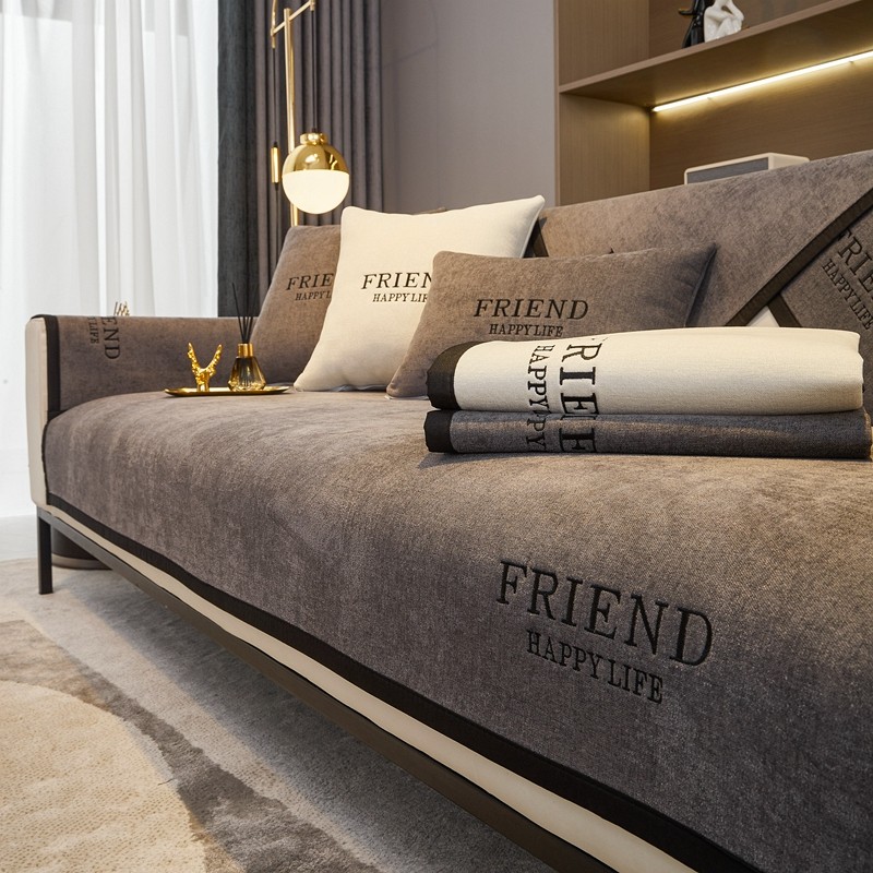 北欧2025新款雪尼尔沙发垫四季通用沙发套罩坐垫子防滑沙发盖布巾,居家布艺,沙发垫,淘宝优惠券,粉丝福利购,淘宝优惠卷