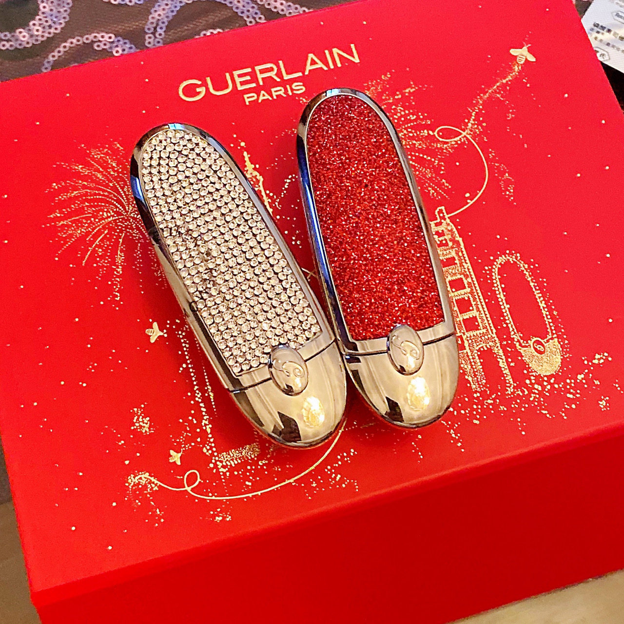 Guerlain Guerlain Limited White Diamond Shell Purple Pink Diamond Lipstick Magnificent Queen Shell 214#24#03Christmas