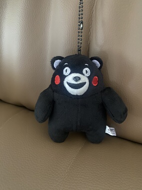 日本代购正版熊本熊kumamon毛绒挂件钥匙扣书包挂饰挂坠预定