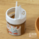 KOKUBO日本进口调味罐调料盒盐罐家用烧烤带盖撒料瓶胡椒粉撒粉罐