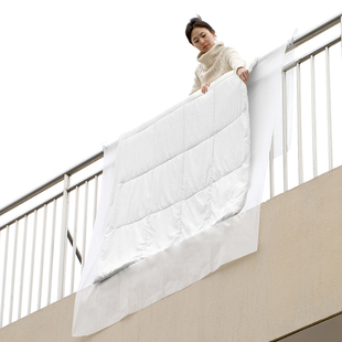 阳台晾晒被子垫家用楼顶栏杆晾床单无纺布隔脏垫折叠防脏垫防尘罩