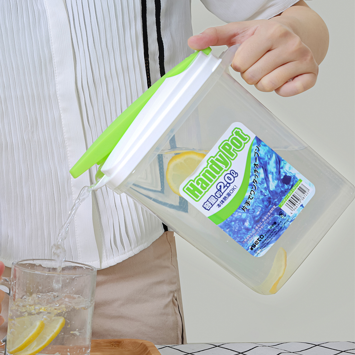 日本进口塑料冷水壶耐高温果汁壶